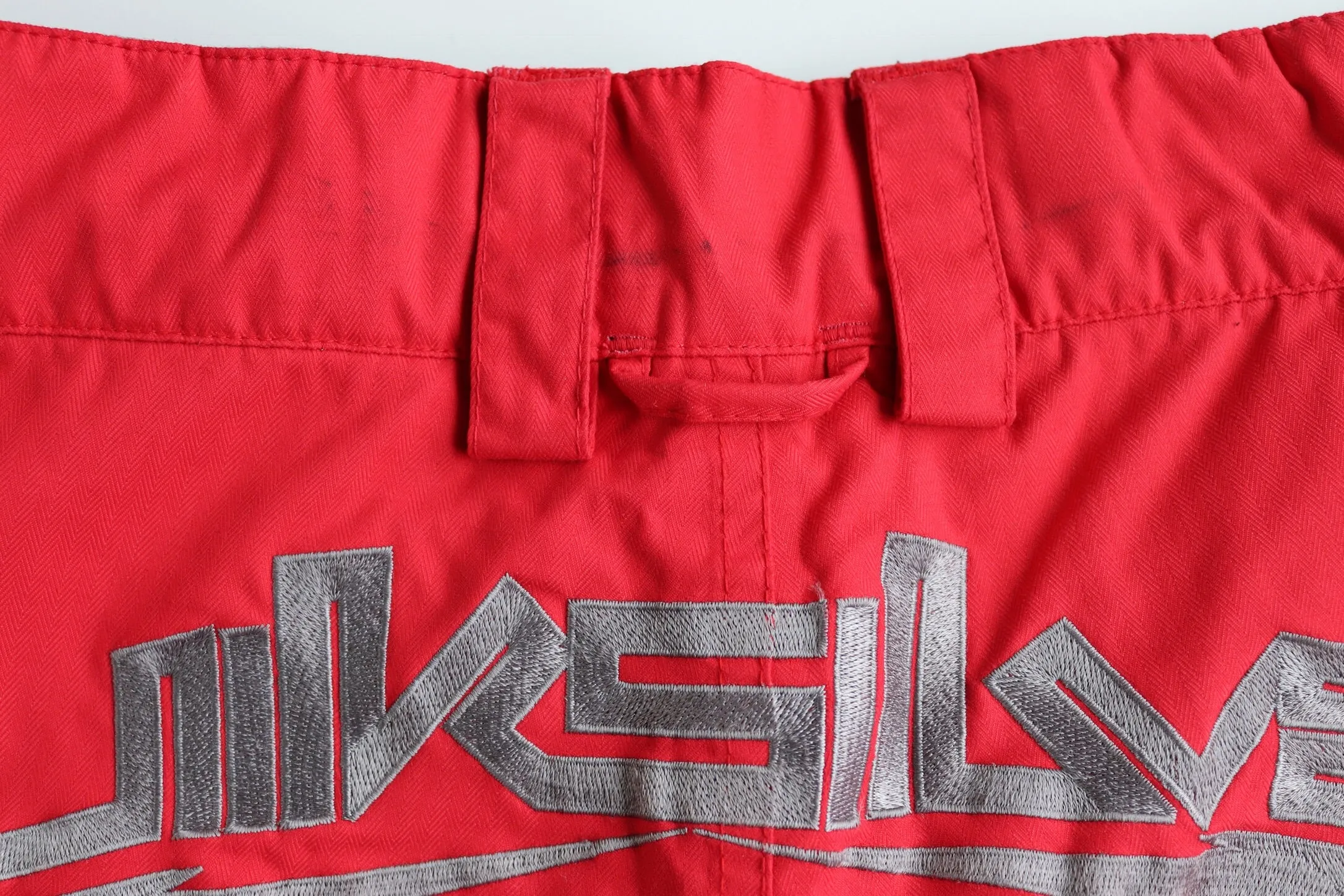 00S Y2K MEN UNISEX QUIKSILVER FLOURO RED TECH PANTS TROUSERS