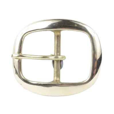 1.5 Inch 38mm Brass Oval Belt Buckle