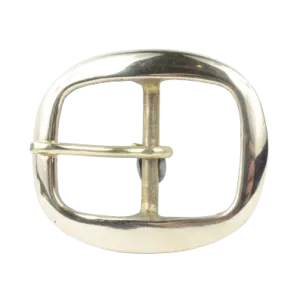 1.5 Inch 38mm Brass Oval Belt Buckle