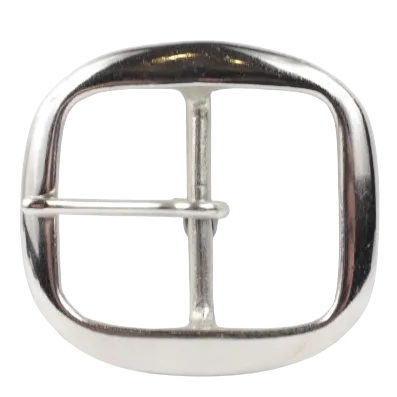 2 Inch 50mm Silver Oval Belt Buckle