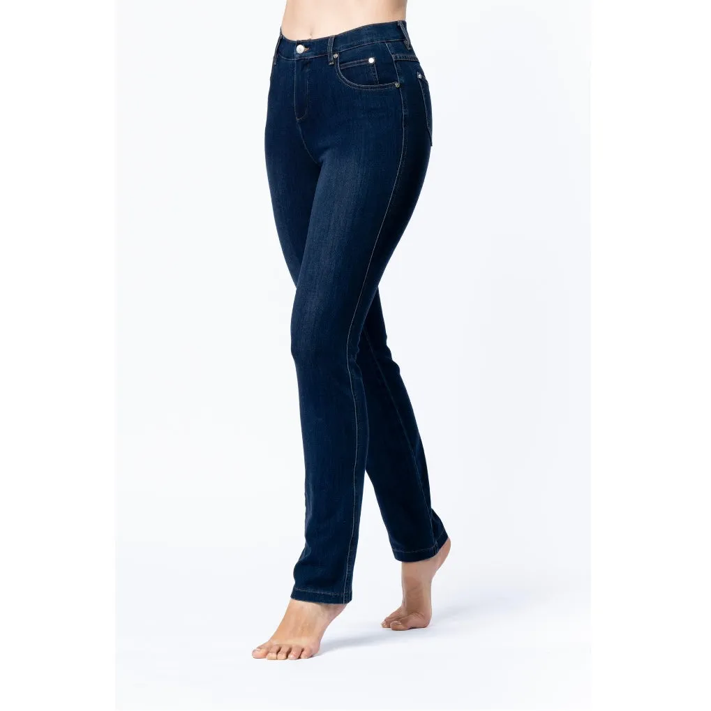 2408 Full Length Jeans - Dark Denim Blue 183