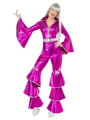 70's Metallic Pink Dancing Queen Costume