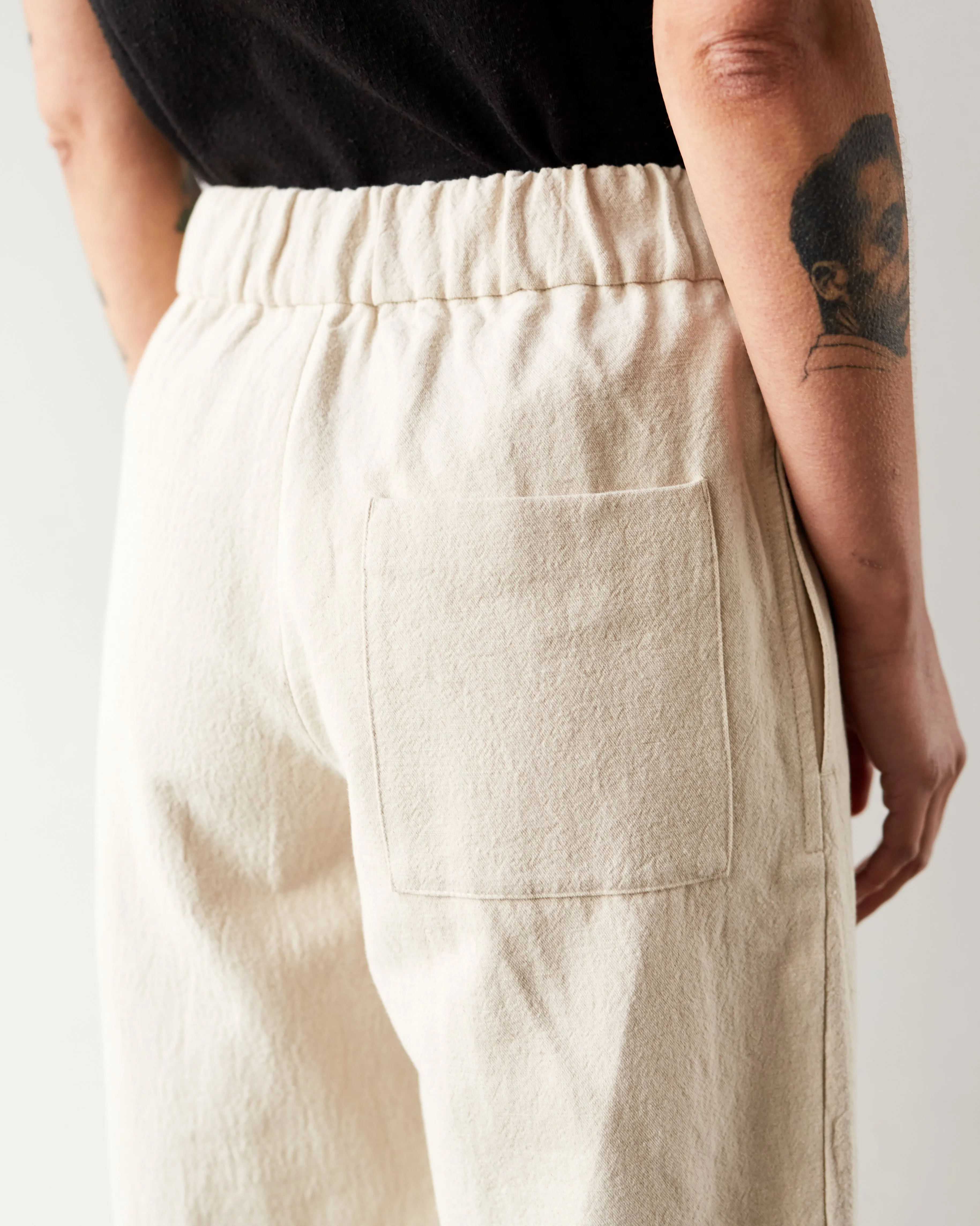 7115 Elastic Pull-Up Trouser, Canvas Oatmeal