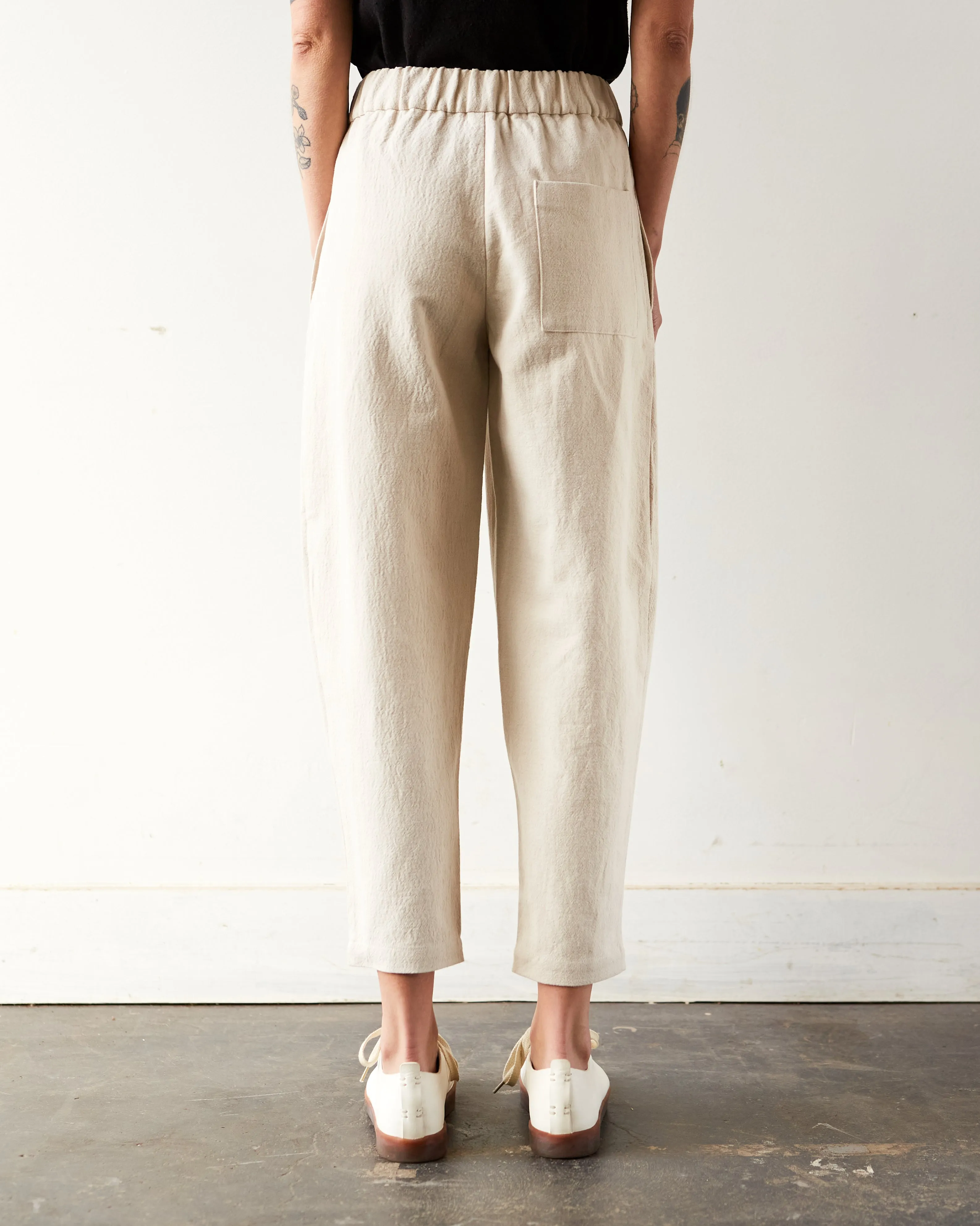 7115 Elastic Pull-Up Trouser, Canvas Oatmeal