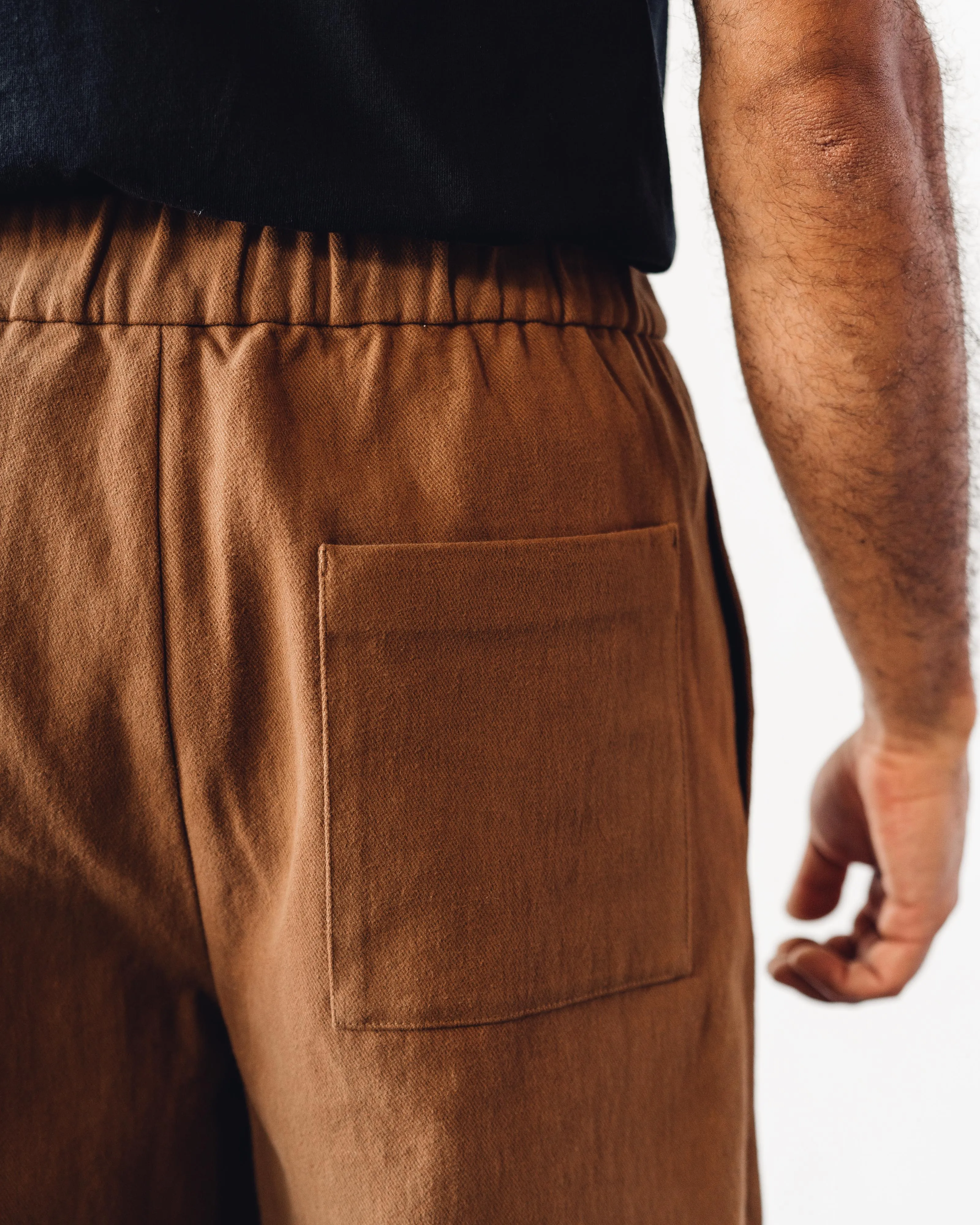 7115 Unisex Elastic Pull-Up Trouser, Cinnamon