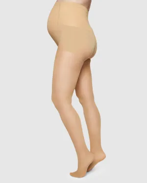 Amanda Maternity Tights Sand