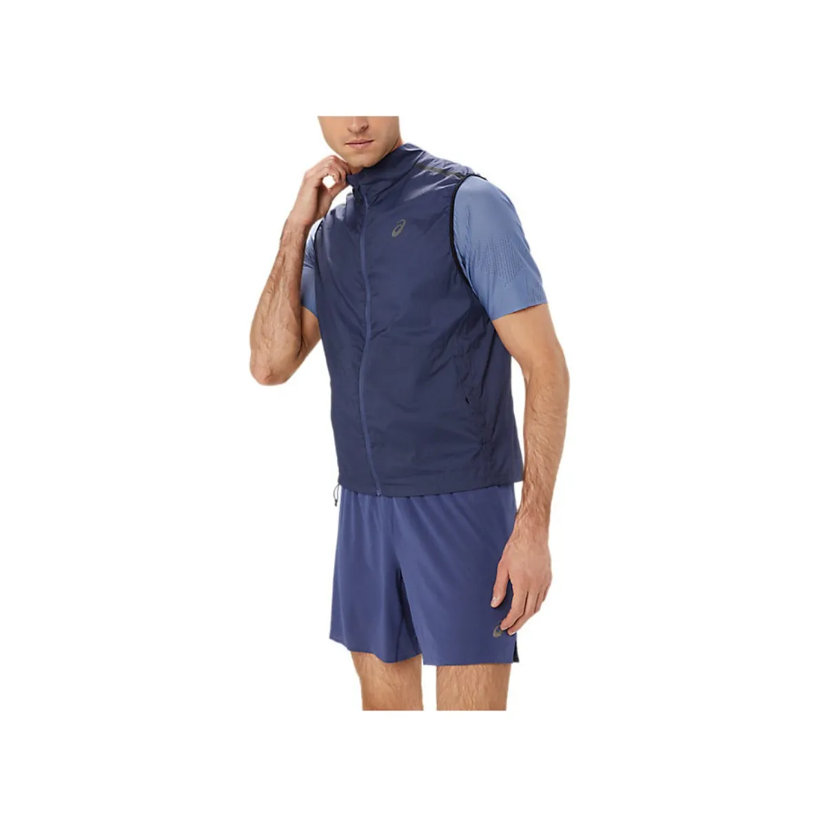 Asics Metarun Packable Gilet Blue Vest