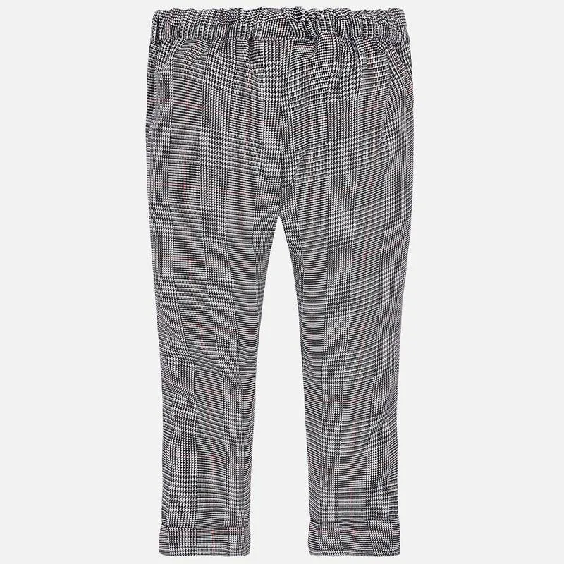 AW19 Mayoral Girls Dogtooth Check Trousers 4504