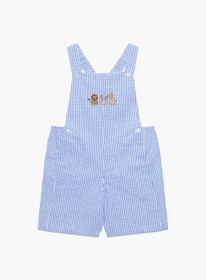 Baby Alexander Bib Shorts in Blue Gingham