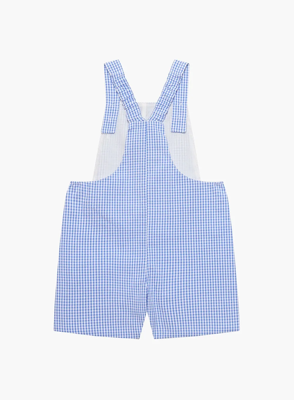 Baby Alexander Bib Shorts in Blue Gingham