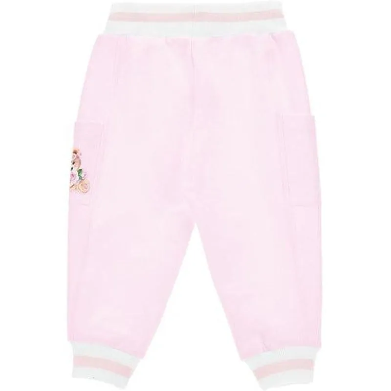 Baby Girls Pink Bear Joggers