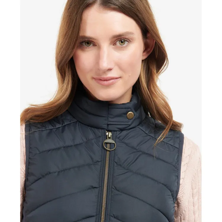 Barbour Ladies Stretch Cavalry Quilt Gilet - Dark Navy/Dark Navy Marl