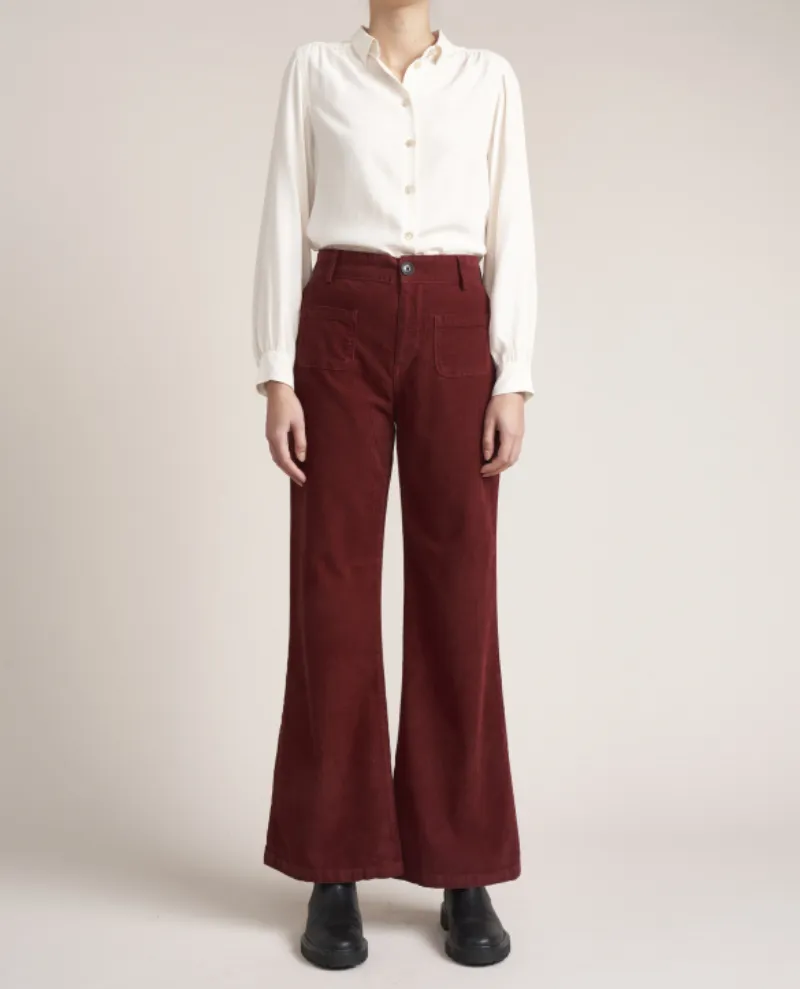 Bellerose Park Garnet Wide Leg Trousers