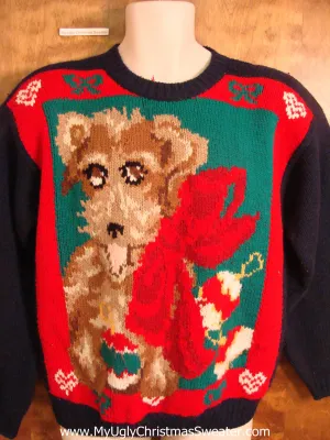 Best 80s Dog Themed Novelty Funny Christmas Sweater