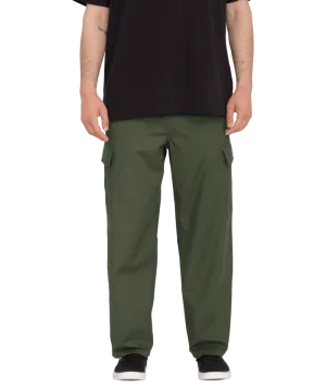 Billow Tapered Cargo Trousers in Squadron Green