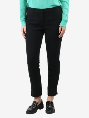 Black tailored trousers - size UK 12