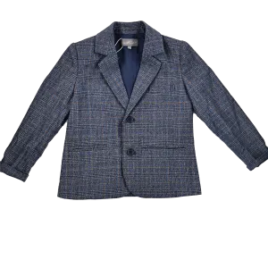 blazer plaid - blue