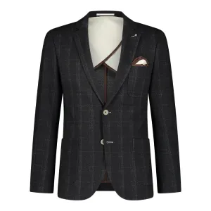 BLUE INDUSTRY Brown Black Blazer