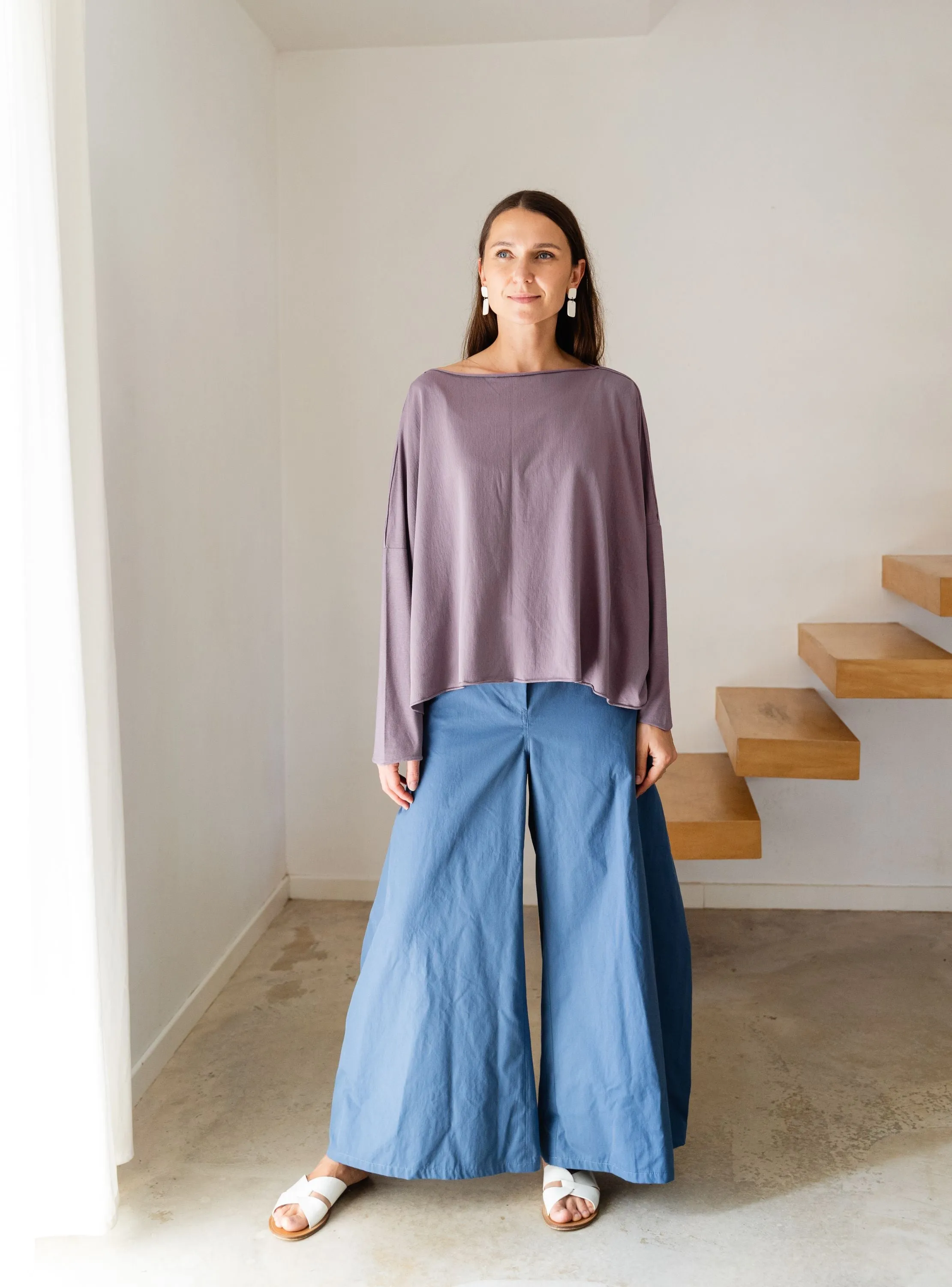 Blue WIDE trousers