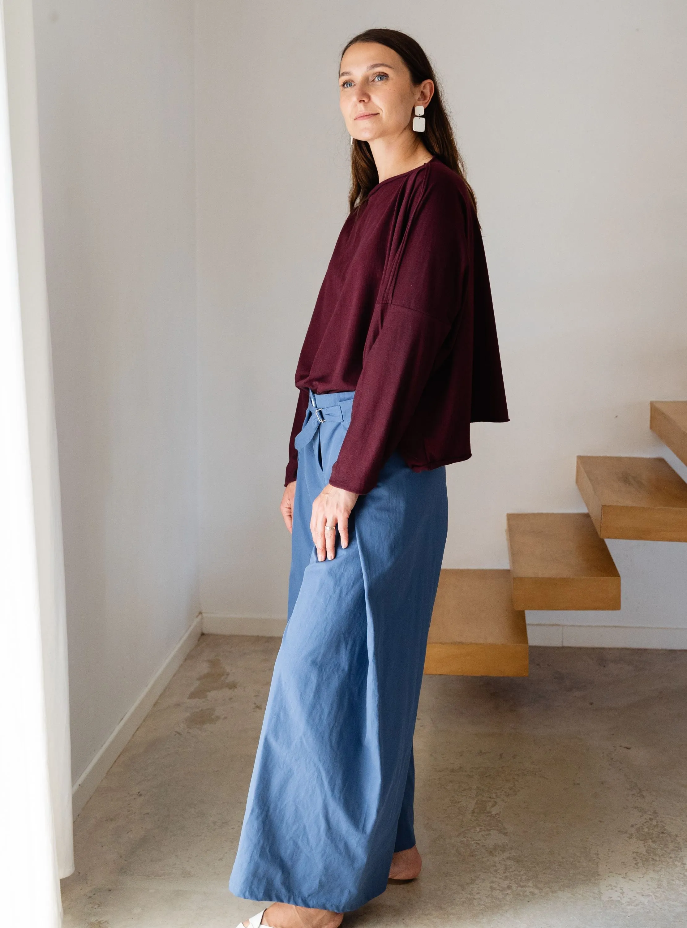 Blue WIDE trousers