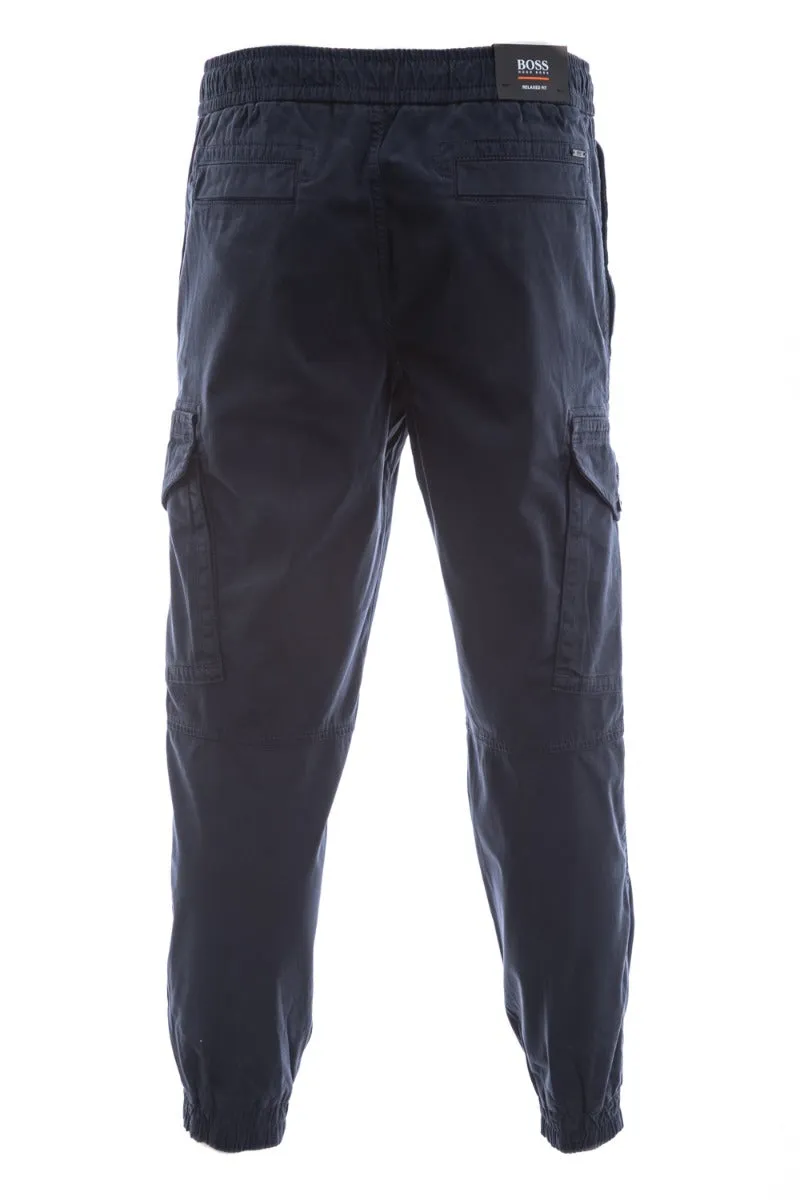 BOSS Seiland Cargo Trouser in Dark Blue