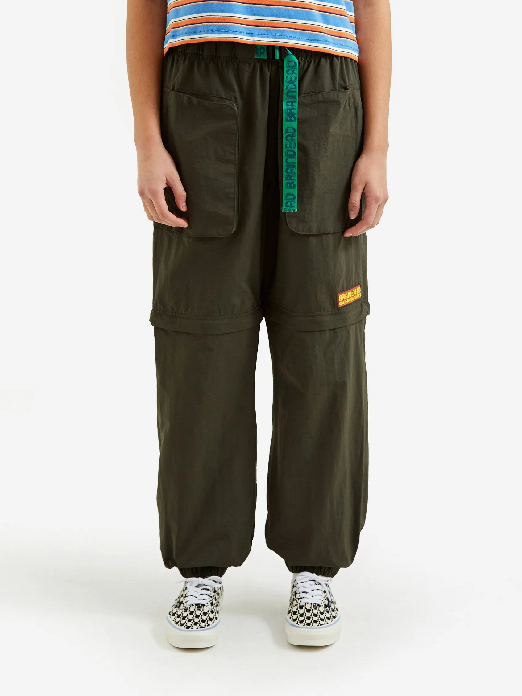 Brain Dead Taslan Convertible Pant W - Olive