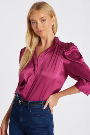 Cate Ruched Sleeve Top