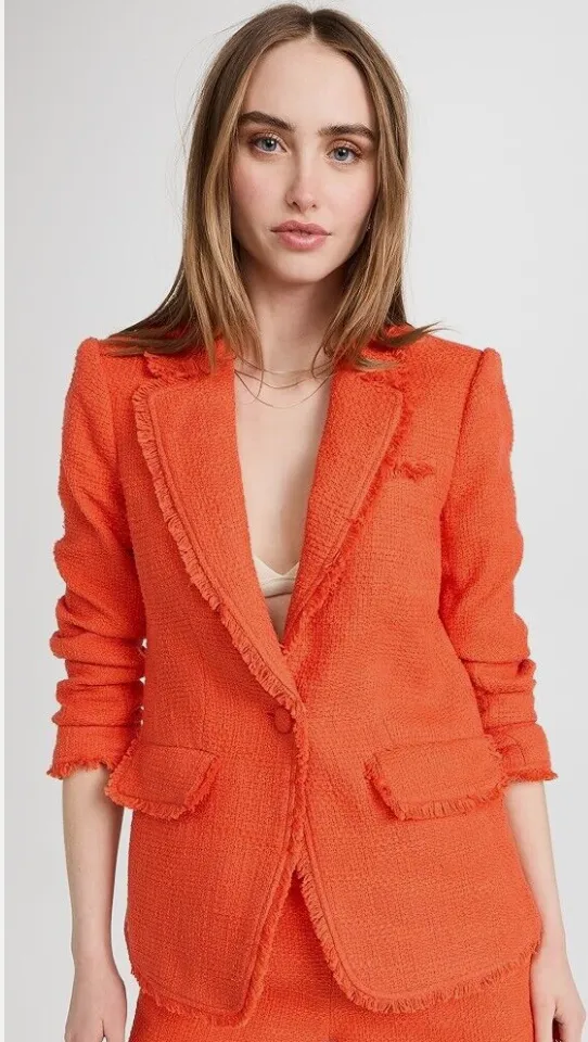 Cinq a' Sept Boucle Khloe Orange Blazer