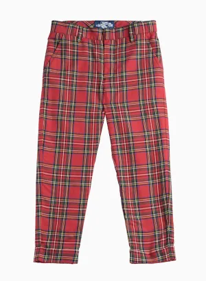 Donald Trousers in Red Tartan