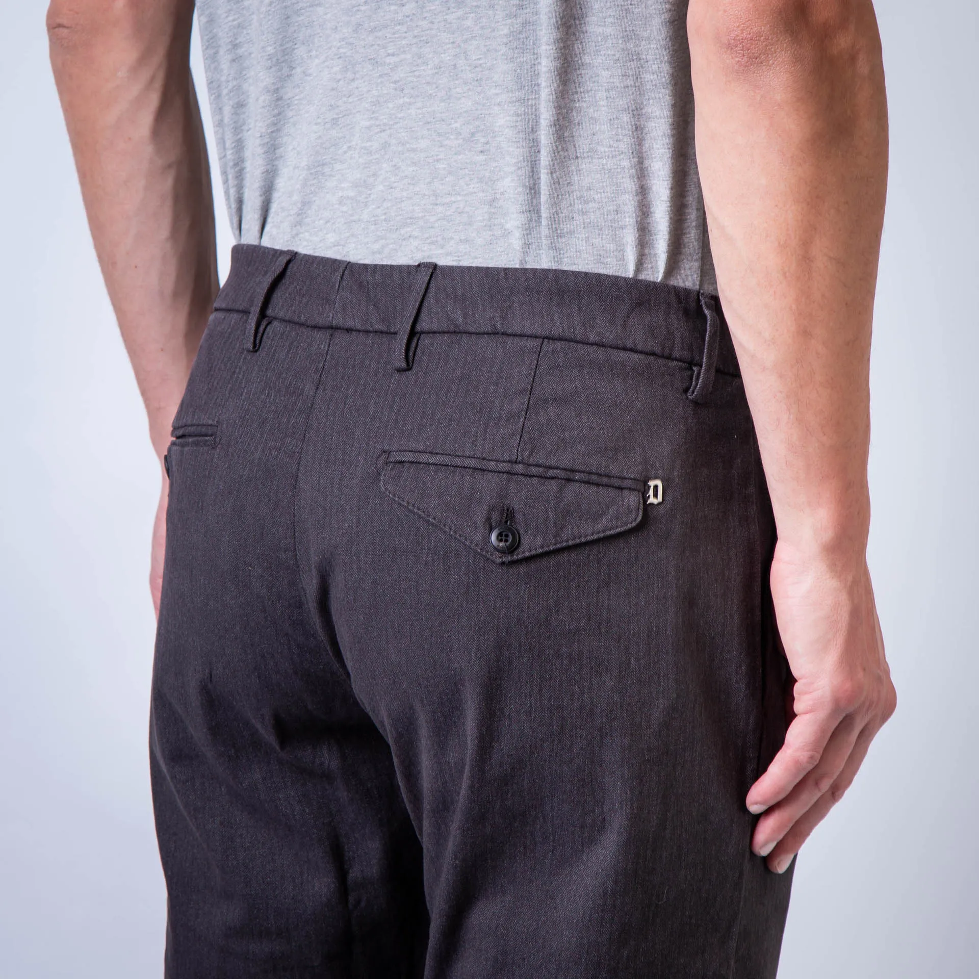 DONDUP TROUSERS UP615 FS0290 PTD 998 ASPHALT