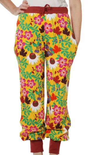 DUNS Adult Baggy Pants - Autumn Flower Yellow