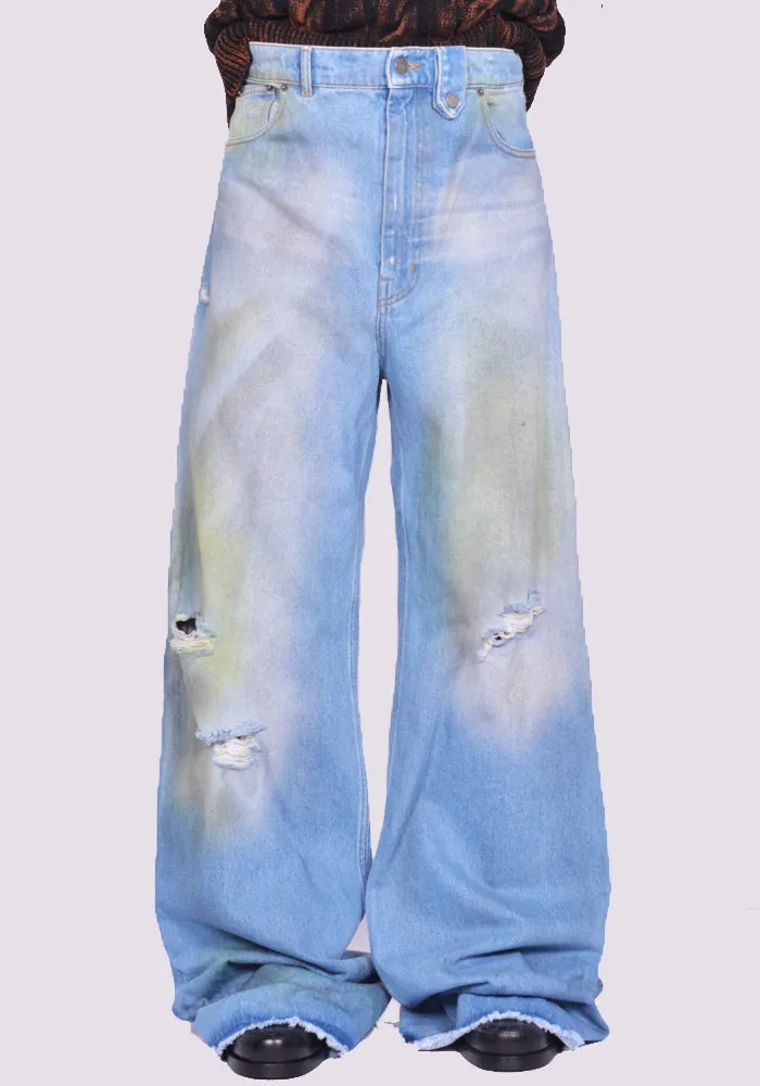 EGONLAB.  AW24DN003C BAGGY DENIM PANTS BLUE (New season FW24)