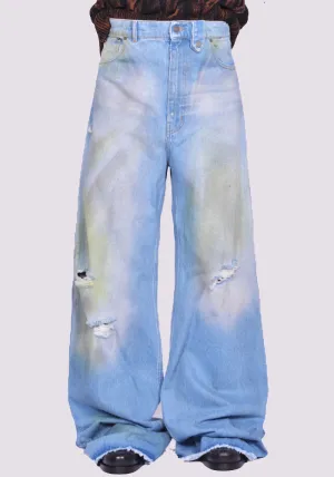 EGONLAB.  AW24DN003C BAGGY DENIM PANTS BLUE (New season FW24)