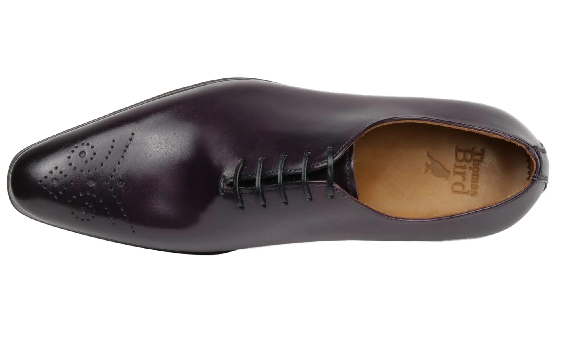 Ellington Wholecut Brogue Aubergine