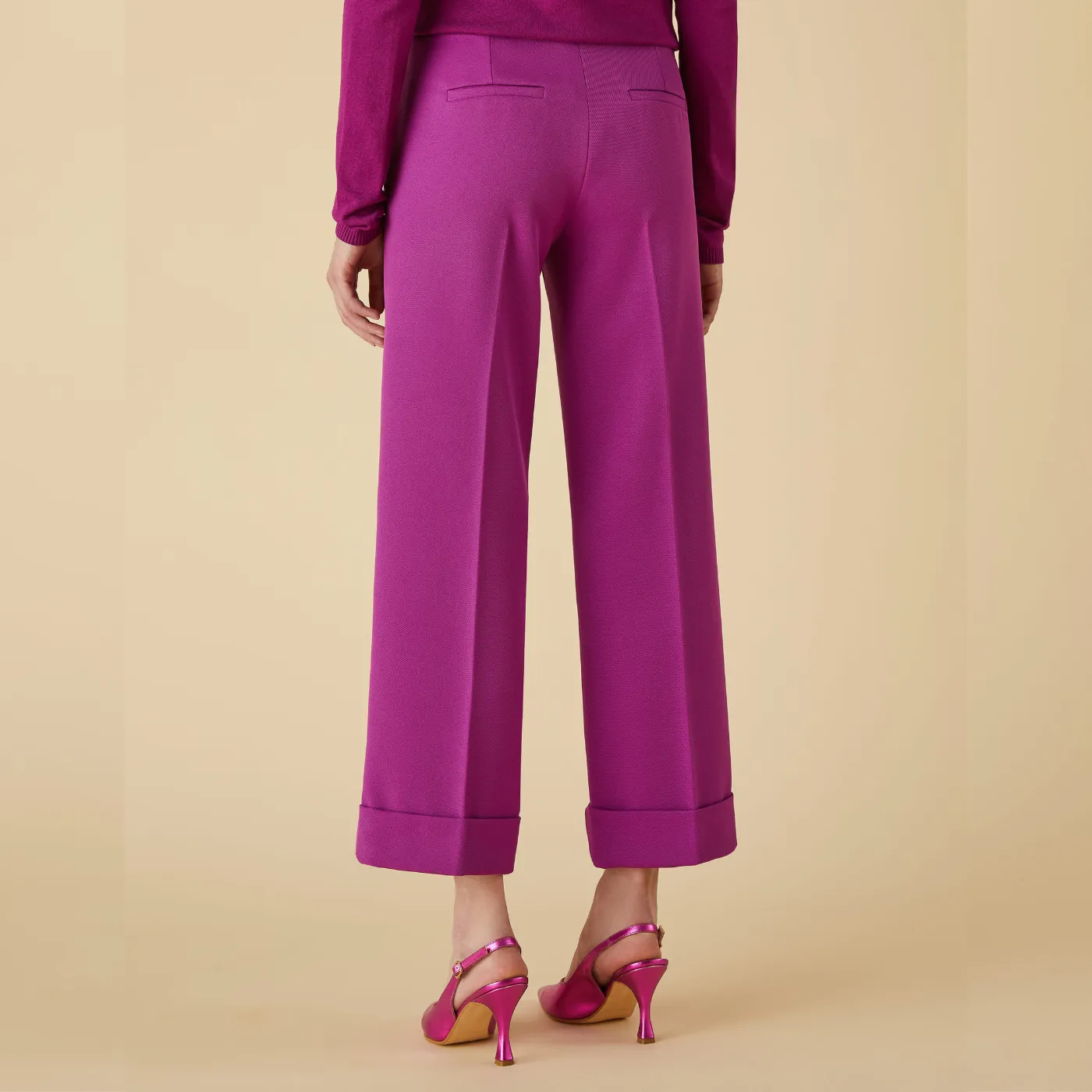 Emme Marella Babila Trouser | Magenta