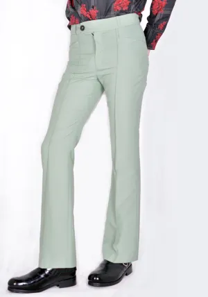 ERNEST W. BAKER PT14 FLARE TROUSERS PASTEL GREEN