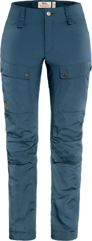 Fjällräven Women&#x27;s Keb Trousers Curved  Indigo Blue | Buy Fjällräven Women&#x27;s Keb Trousers Curved  Indigo Blue here | Outnorth