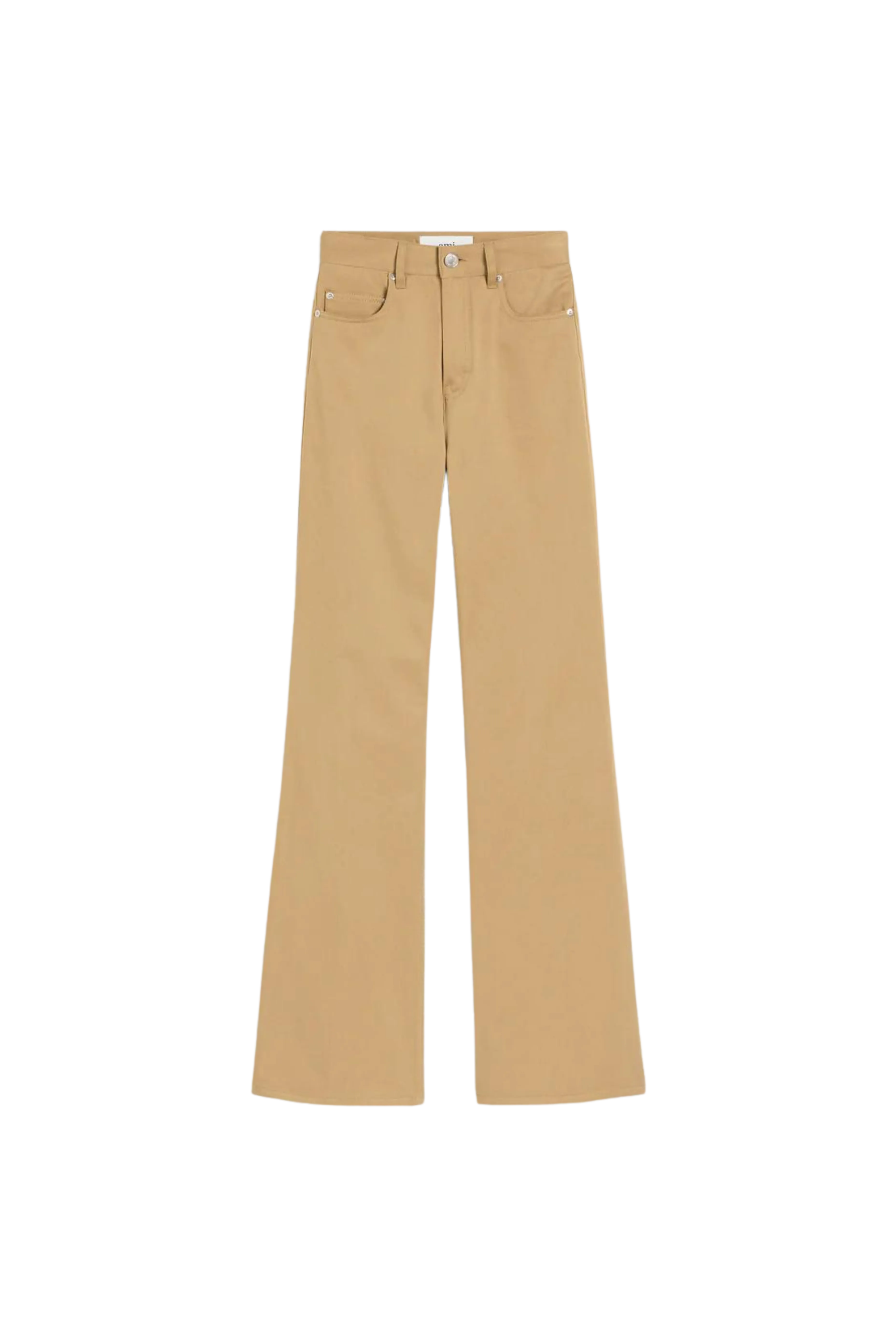 Flare Fit Trousers in Sand