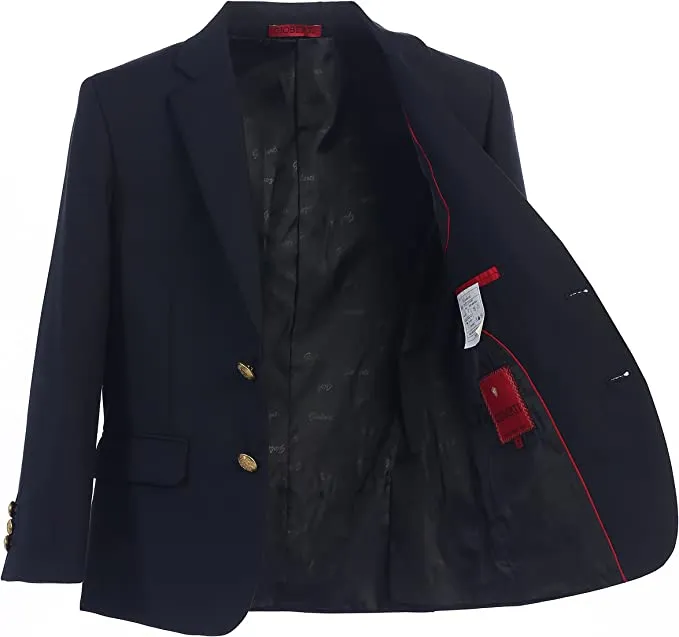 Formal Blazer Jacket Toddler's Kids Boys -Navy