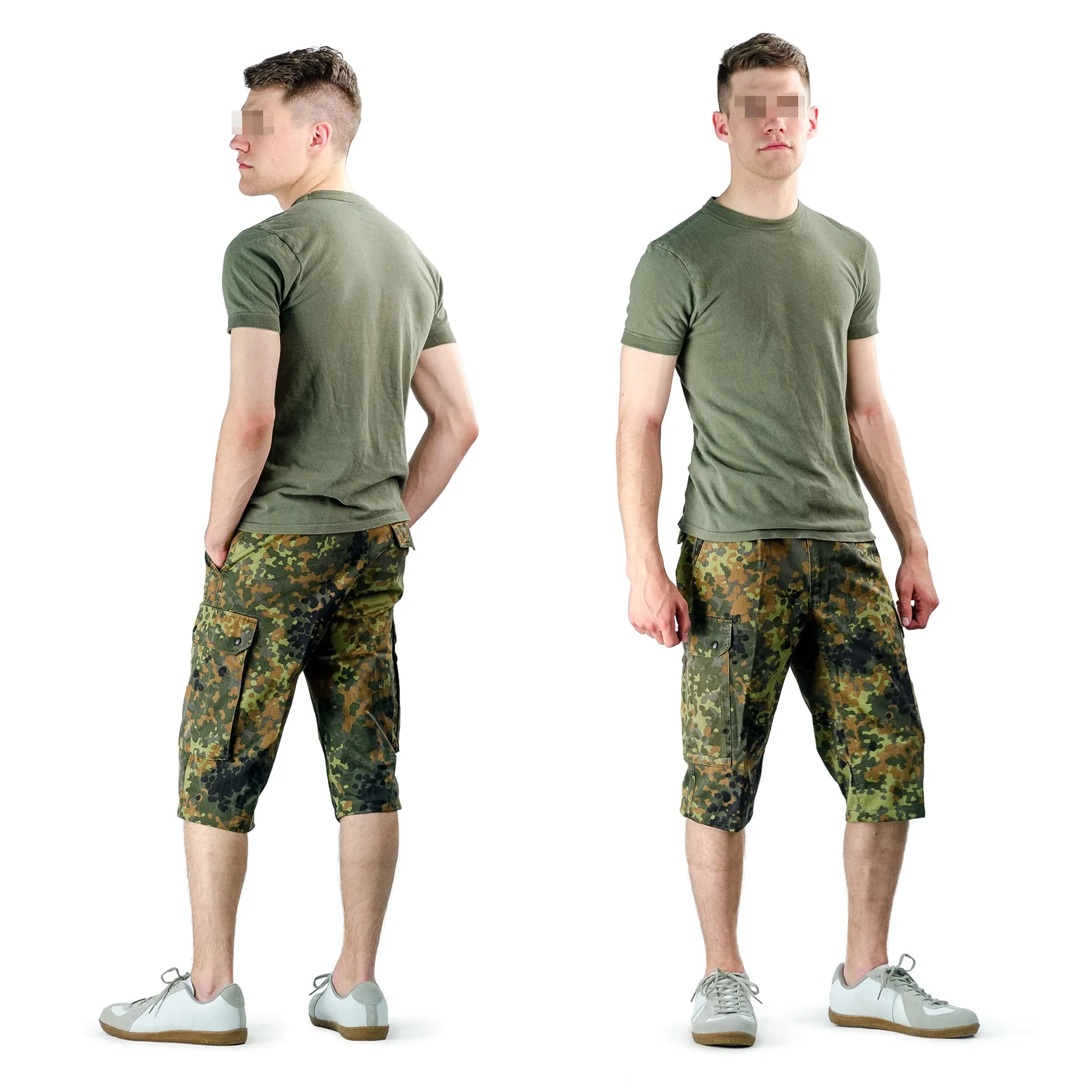 German Bundeswehr Flecktarn Bermuda Shorts