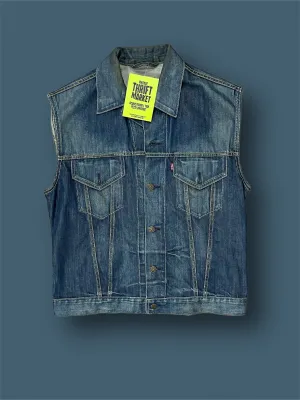 Gilet smanicato levis vintage jeans tg XXL