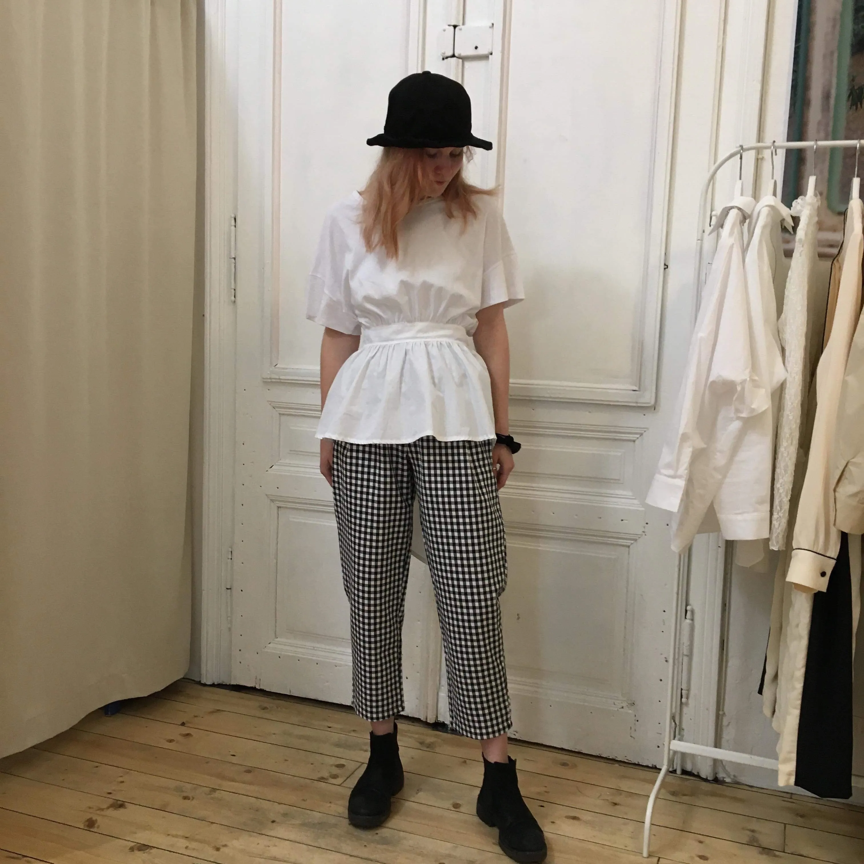 Gingham Checked Trousers (3colours)