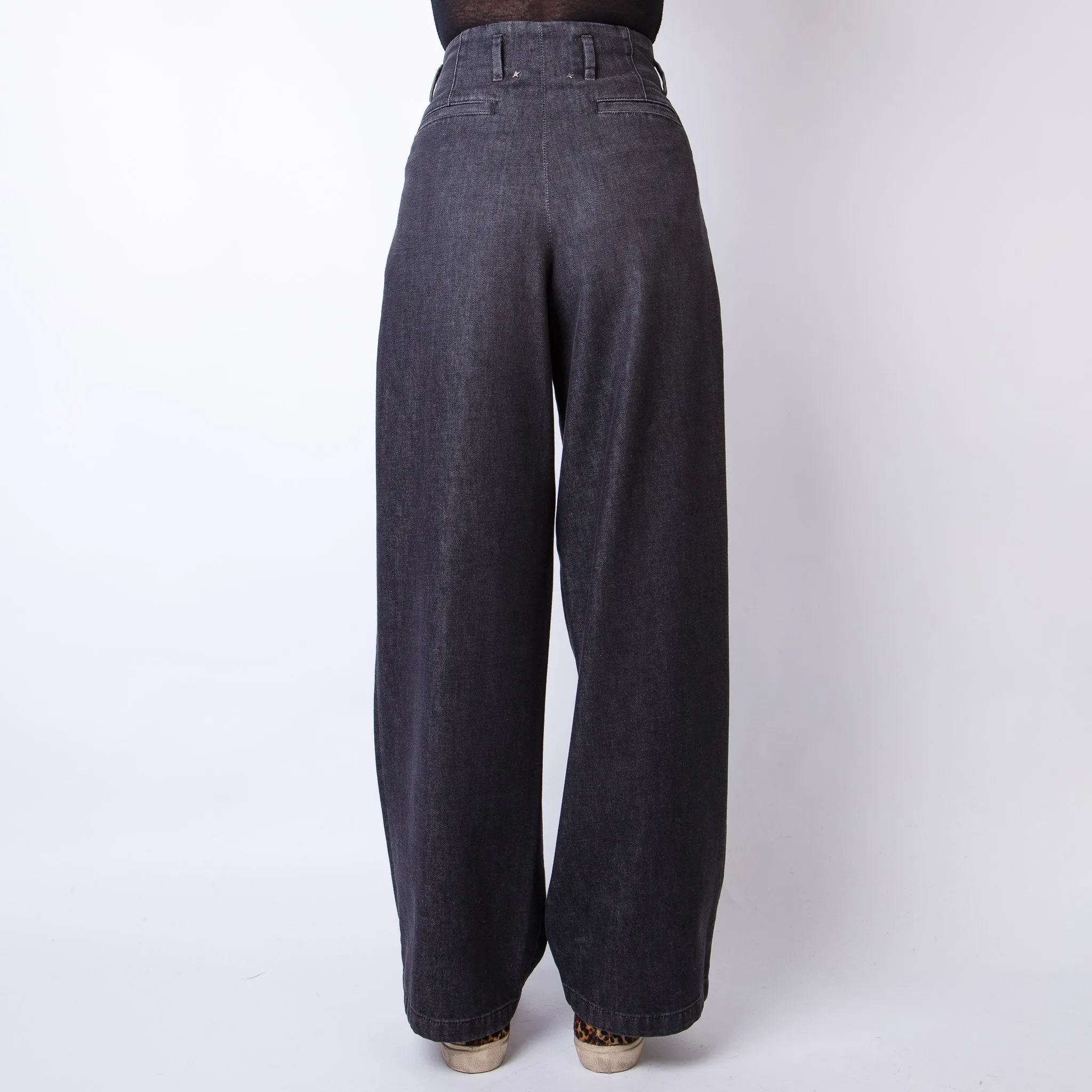 GOLDEN GOOSE TROUSERS GWP01203.P000994 90100 BLACK