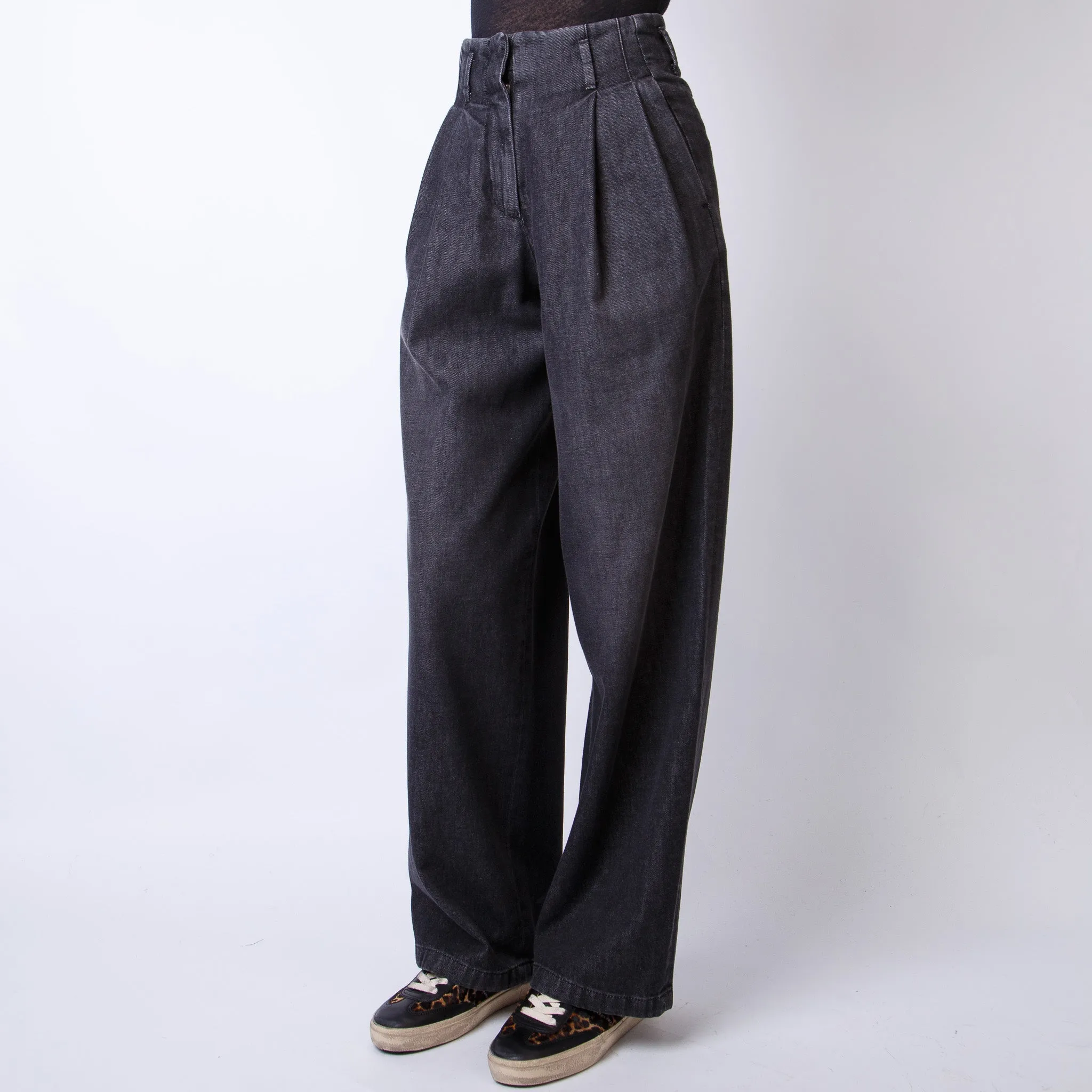 GOLDEN GOOSE TROUSERS GWP01203.P000994 90100 BLACK