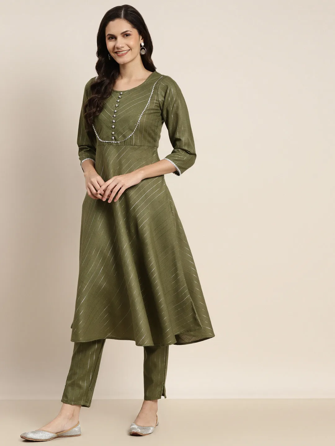 Gotta Patti Kurta with Trousers & With Dupatta