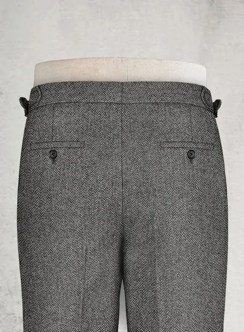 Harris Tweed Barley Gray Highland Trousers