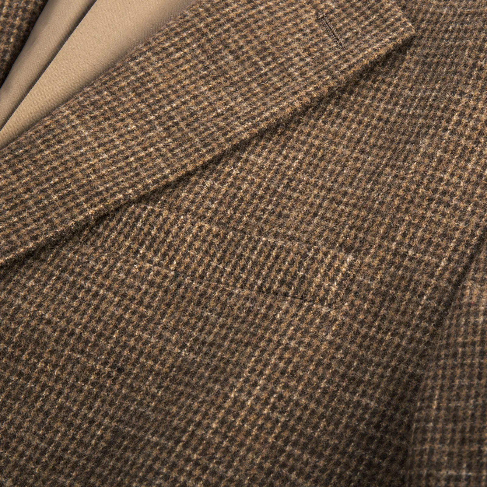 Herringbone Tweed Two Buttons Blazer British Wool Blend Sport Coat Jacket