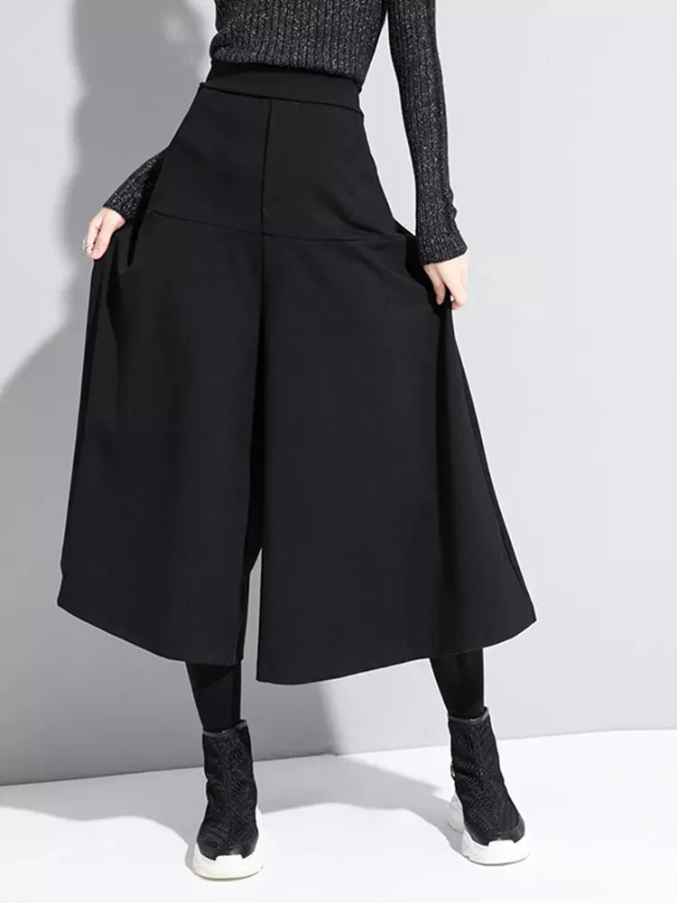 HEYFANCYSTYLE Signature Elastic Waist Wide Leg Trousers