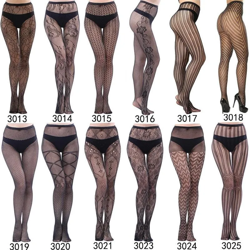 High waist fishnet tights stockings