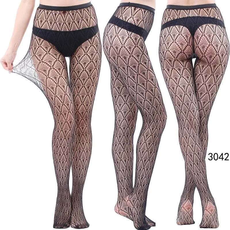 High waist fishnet tights stockings